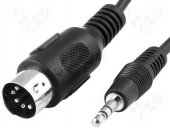 Cablu DIN 5 pini tata jack 3.5mm stereo tata 1.5m CABLE-441/1.5