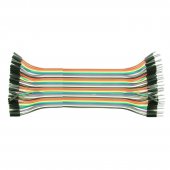 Cablu 40 fire colorat cu conectori  tata tata, lungime 20 cm, MD7997