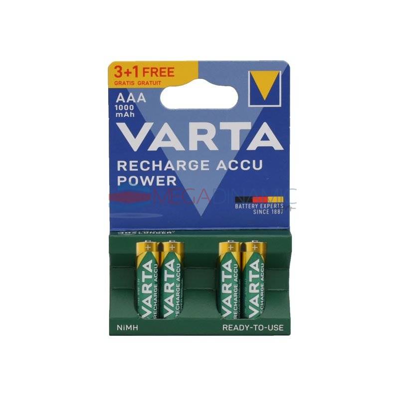 Acumulator R6, AA, 1000mAH, redy to use, VARTA, blister 4 bucati, www ...