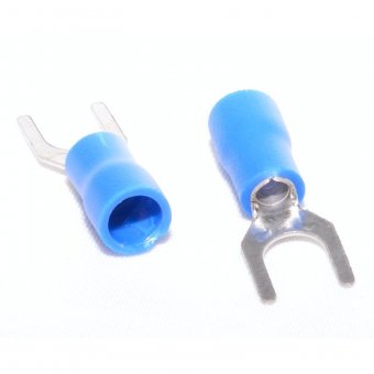 Papuc electric tip furca 5mm izolat albastru, MD6161