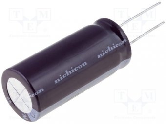 Condensator electrolitic low impedance, 1200uF 6.3V, 8x20mm, Nichicon