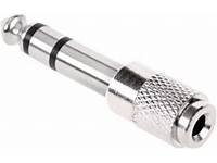 Adaptor jack 6,3mm mono tata jack 3,5mm mono mama, metalic,  MD90906M