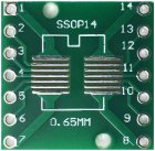 Adaptor SSOP14 SOP14 si ,SSOP14 DIP, dublu placat,  MD7102