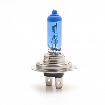 Bec auto H7 12V 55W halogen, +30%, albastru, E80098