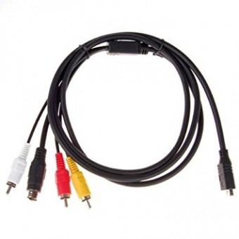 Cablu 5 pini  3RCA tata, S-video 4 pini, 1,5m, pentru Sony, M73755