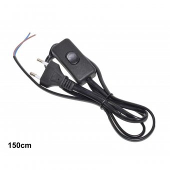 Cablu alimentare casetofon cu intrerupator pe fir 1,5m MD90047/C