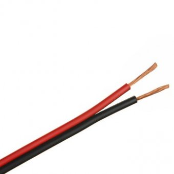 Cablu difuzor rosu/negru 2x0,35mm 5 metri