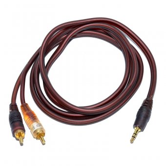 Cablu jack 3,5mm tata 2 RCA tata siliconat, OFC, 1.5 metri, MD90192