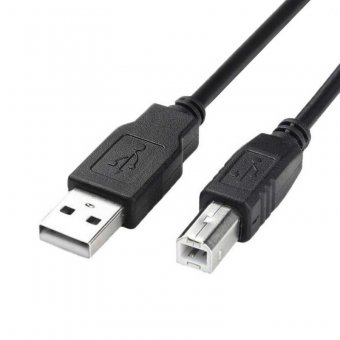 Cablu USB A tata USB B tata 1,5m pentru imprimanta, negru, cu filtru , MD10002