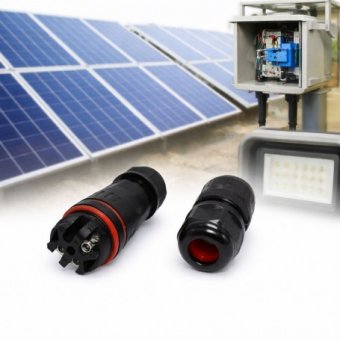 Conector panouri solare etans , mama si tata, tip MC20 3 pini , MD90382