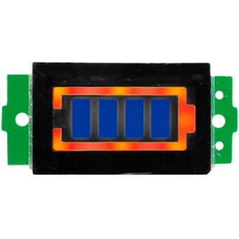 Modul indicator stare baterie Li-Po 1-8 S, 3,3..31,3V, led albastru, M78257