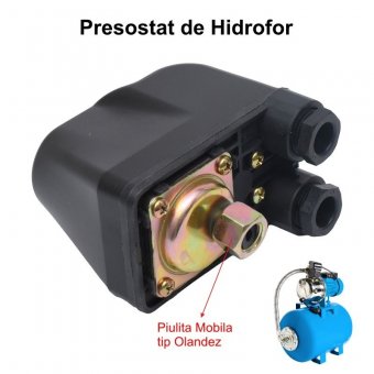 Presostat de hidrofor cu piulita mobila, MD60991