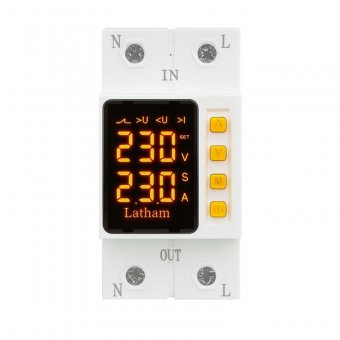 Releu protectie supracurent, supratensiune 1-63A,  AVR-63