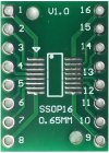 Adaptor PCB ,dublu placat, SSOP16 SOP16 si TSSO16 DIP16, MD7103