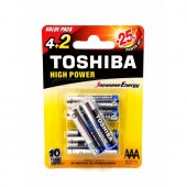 Blister 6 baterii alkaline R3 Toshiba
