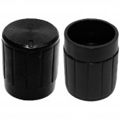 Buton potentiometru 16x15mm, negru, plastic, M57068
