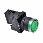 Buton Push EB2 Ø22 mm Verde fără reținere