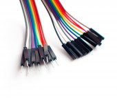 Cablu 10 fire colorat conectori mama tata, lungime 30 cm, MD8005