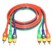 Cablu 3RCA tata 3RCA tata profesional ,5m , conectori auriti, E7623