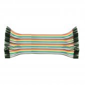 Cablu 40 fire colorat cu conectori mama mama, lungime 20 cm, MD7999