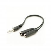 Cablu adaptor jack 3,5mm stereo tata  2xjack 3,5mm stereo mama 20cm MD90185/2