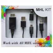 Cablu adaptor MHL micro USB 11 pini HDMI, KOM0867