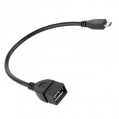 Cablu OTG USB A mama micro USB tata 0,2m , AK-300309-002-S