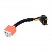 Cablu prelungitor H4 mamă-tată pentru bec auto, soclu ceramic, 18 cm