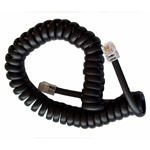 Cablu telefonic spiralat 4P4C negru, lungime 2,1m , MD90100