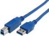 Cablu USB 3.0 A tata USB 3.0 B tata 1,8m CU301-018-PB