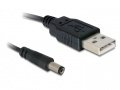 Cablu USB A tata DC 2,1x5,5mm tata, 1 metru, A5380297