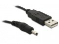 Cablu USB A tata DC 3,5 X 1,35mm, 1,5m ,  R328155