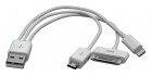 Cablu USB micro USB tata+30pini+8pini lightning iPhone 5, M73743