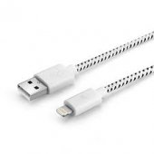 Cablu USB A tata mufa 8 pini lightning, textil, MD10005
