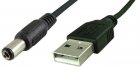 Cablu USB A tata mufa DC 2,1x5,5mm tata 1,5 metri, M72106