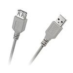 Cablu USB A tata USB A mama, prelungitor 1,8m , gri, KPO2783-18