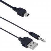 Cablu USB tata si jack 3,5mm la mini USB , 30 cm, 18213