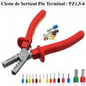 Cleste pentru sertizat pini terminali PZ1,5-6