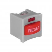 Comutator reset cu led, fara retinere, 19x15x15mm, rosu, M68773
