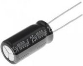 Condensator electrolitic 1000uF 25V 10x25mm Aishi