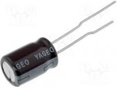 Condensator electrolitic 100uF 6.3V, low impedance, Yageo
