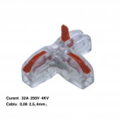 Conector imbinare cablu T11 portocaliu, MD90332