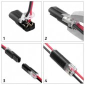 Conector rapid 2 pini pentru cablu AWG20-22,  MD90248