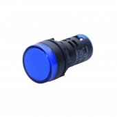 Indicator de panou cu led albastru, 220V,  22mm, 29x51mm,, MD40195