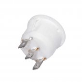 Intreruptor basculant rotund alb ON-OFF 6A 250V, MD90512