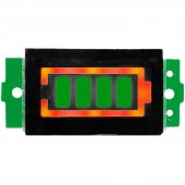 Modul indicator acumulatori Li-Po 1-8 S, 3,3..31,3V, led verde, M78256