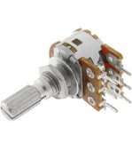 Potentiometru logaritmic stereo 10K, R16148-1B-2-A10K