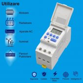 Programator digital, timer cu ecran LCD, DHC-15A