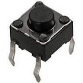 Push buton 12V 4 pini 2pozitii STPS-NO, 6x6x4.3mm, TACT-64N-F, 