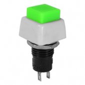 Push buton cu retinere alb-verde 2A 250V, M68508